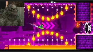 Godzilla Gameplay Geometry Dash 🐊⬛