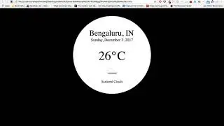 Today's weather in browser