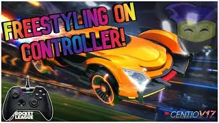 Rocket League Freestyling on Controller! Flip Reset and Musty Flick!