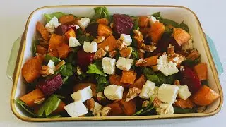sweet potato beetroot salad | Sweet potato beet spinach Recipe