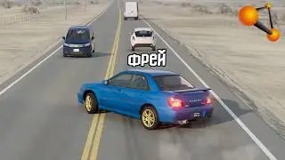 😄CHECKERS with a STEERING WHEEL in BEAMNG.DRIVE!
