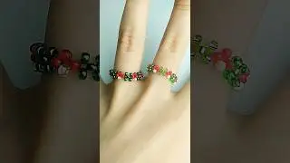 🍄Туториал на колечко с мухоморами из бисера 