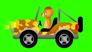 Jeep in the forest - children's cars