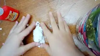 Кинетический песок-жвачка для рук хендгам из pva и порошка