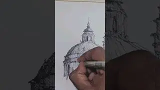 architecture speed sketch. #architecturalsketching #art #architecturaldrawing #sketch