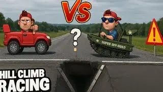HILL CLIMB RACING : RALLY CAR VS SUPER OFF-ROAD