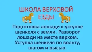 Уступка шенкеля с земли
