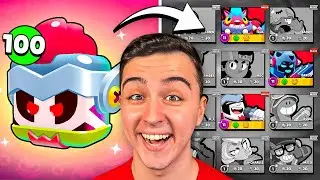 I'M OPENING 100 DAMIAN BOXES ON AN ACCOUNT WITHOUT SKINS 😱🔥 Brawl Stars