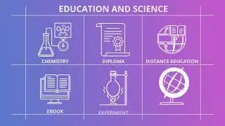 Education And Science   Outline Icons After Effects Template