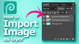 How to import image in Photopea | insert image as new layer