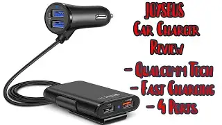 JOYSEUS Car Charger 2.4A+3.0A+3.1A 4 Ports Rapid 3.0 USB Charging
