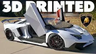 Physicist 3D-Printed a Full-Scale Lamborghini in his Backyard