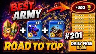 This Is My Final Army of BACKPACK HYDRA | FREE TH18 BASE LINK | Daily Ranked Attacks 