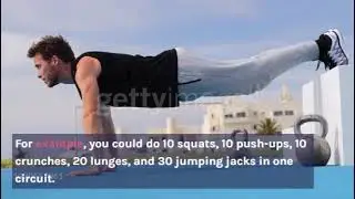 Are there any simple exercises that can be done at home with minimal equipment.