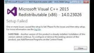 Solución: error 0x80070666 al instalar Microsoft Visual C++