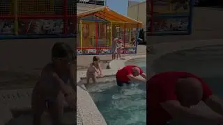 Overtook dad! 💦 #easyfunny #comedy #tiktok #pool #funny