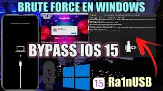 Ingresar a Modo Brute Force A9/A10 Ra1nUSB - WINDOWS & Bypass iOS 15 Full- FIX BACKUP DevteamPRORAM✅