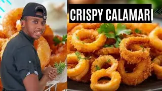 Why calamari Taste soo Good/Crispy Calamari Rings/ How to prepare squid @Chefcupid