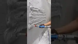 Нанесение шпатлёвки и штукатурки механизированным способом