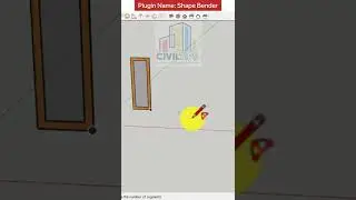 Create a curved window with shape bender plugin in sketchup