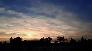 11/9/2023  Timelapse sunset Chino CA, afterwards, planes flying into LAX