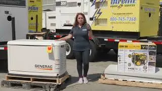 Residential portable v standby generator side by side