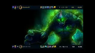 Malphite perfect gameplay! (vs gangplank top)