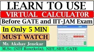 How to use Virtual Scientific Calculator for GATE ? | Learn Easily in only 5 Minutes | IIT-JAM Exam