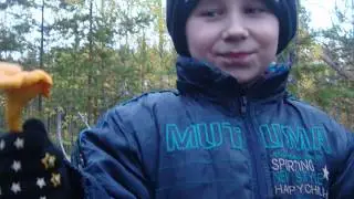 Сын впервые знакомится с охотой.