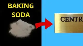 How to Engrave Brass plates with Electricity and Baking Soda