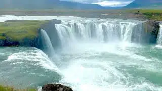 Godafoss Waterfall In Northern Iceland