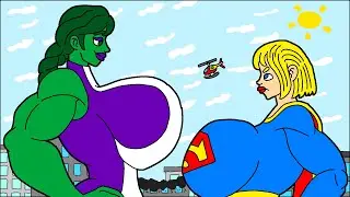 SHEHULK SUPERGIRL MOMMY GIANTESS MUSCLE GROWTH UNAWARE POV CITY BOOBS FEET BUTT CRUSH