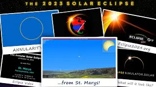 The Annular Solar Eclipse of October 14, 2023 from St. Marys, PA