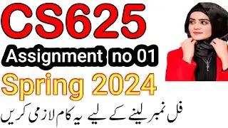 CS625 Assignment No 1 Spring 2024 100% Correct Complete Solution By Learning With Happy Mood