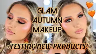 Full Glam Autumn Makeup Tutorial + Trying Trending Products!