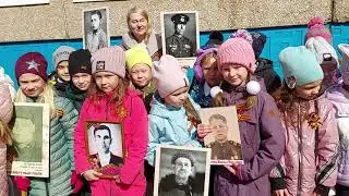 МБОУ СОШ №41 Линейка, посвященная Дню Победы - 9 мая. «Я помню, значит, я живу!»