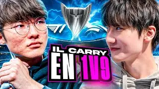 T1 vs HLE🏆CE GÉNIE 1v9 AVEC SON SECRET PICK ?!