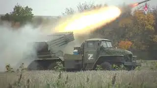 Российская артиллерия на Украине.