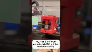 ABS parts from industrial 3D printer started failing #3dprinter #3dprint #voron #corexy