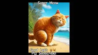 What’s this naughty cat doing???Eating too much seafood?!
