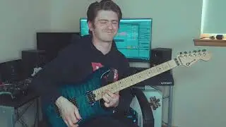 Guitar Vibing over a Steve Vai Jam Track (Improv by Calvin Prior)