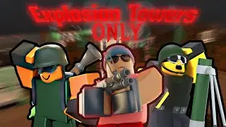 Can JUST Explosive Towers Beat Legacy Fallen Mode? (Tower Defense Simulator)