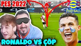 RONALDO vs ÇÖP TAKIM! GÖZÜ KAPALI PANENKA! EMRECAN İLE EFOOTBALL 2022 KAPIŞMA YAPIYORUZ | PES 2022