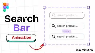 *EASY* Figma Search Bar Animation Tutorial | Figma Search Bar Typing | Figma Animation 