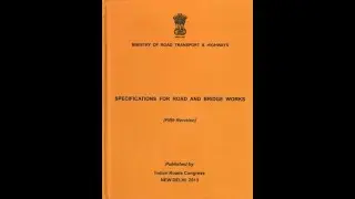 IRC MoRTH Specifications for Road Work