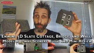 009 Model Railway Scenery from Enwins 3D: Slate Walls, Cottage & Bridge | The Railway Room
