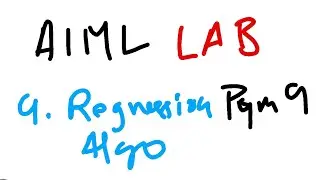 9. Linear Regression 18CSL76 AI-ML LAB PROGRAM 9 VTU 7th SEM CSE/ISE