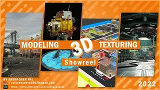 3D Modeling & Texturing Showreel (2022) | By Snehadeep Pal