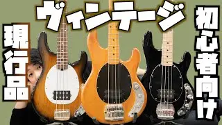 初級モデルからヴィンテージまでStingray弾き比べ！【Music Man, Ernieball, Sterling】