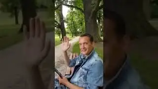 мы с другом в парке город Франкфурт на Майне
